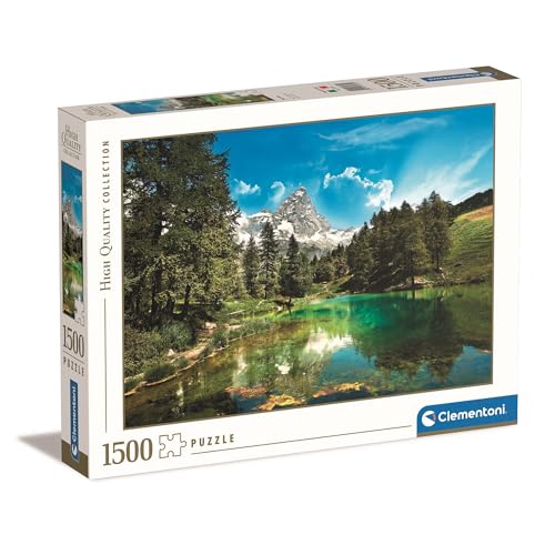 Clementoni 31680 Der blaue See – Puzzle 1500 Teile ab 9 Jahren, buntes Erwachsenenpuzzle mit kräftigen Farben, Geschicklichkeitsspiel für die ganze Familie, schöne Geschenkidee von Clementoni