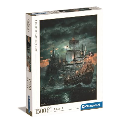Clementoni 31682 Das Piratenschiff – Puzzle 1500 Teile, Geschicklichkeitsspiel für die ganze Familie, detailliertes Legespiel, Erwachsenenpuzzle ab 9 Jahren von Clementoni