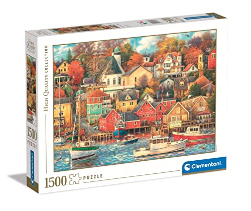 Clementoni - 31685 Collection Puzzle - Good Times Harbor - Puzzle 1500 Teile ab 14 Jahren, Erwachsenenpuzzle mit Wimmelbild, Geschicklichkeitsspiel für die ganze Familie, Medium von Clementoni