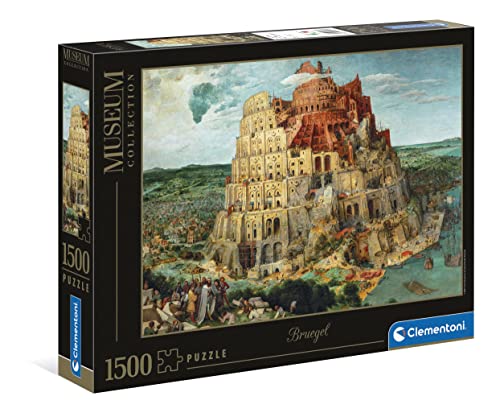 Clementoni - 31691 - Museum Collection Puzzle - Babel Tower - Puzzle 1500 Teile ab 14 Jahren, Erwachsenenpuzzle mit Wimmelbild, Geschicklichkeitsspiel für die ganze Familie, Medium von Clementoni