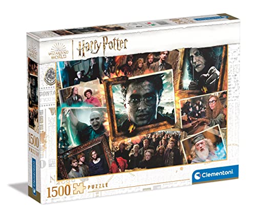 Clementoni 31697 Harry Potter, Puzzle 1500 Teile Für Erwachsene Und Kinder 10 Jahren, Geschicklichkeitsspiel Für Die Ganze Familie, Mehrfarbig von Clementoni
