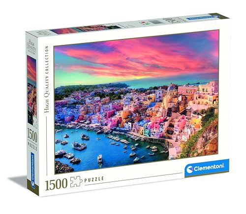 Clementoni Procida Insel Puzzle - Puzzle 1500 Teile Erwachsene - Puzzle Erwachsene in 59,2 x 84,3 cm - Puzzle Erwachsene anspruchsvoll von Clementoni 31723 Clementoni Procida Insel Puzzle - Puzzle 1500 Teile Erwachsene - Puzzle Erwachsene in 59,2 x 84,3 cm - Puzzle Erwachsene anspruchsvoll von Clementoni 31723 von Clementoni