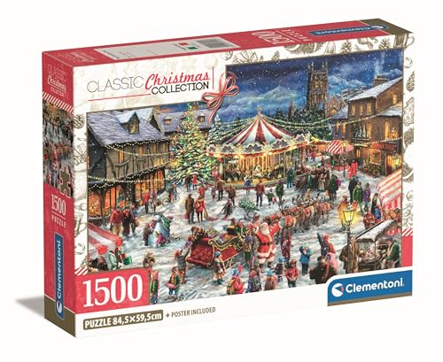 Clementoni The Christmas Fair Puzzle 1500 Teile, Hochwertige Kollektion, für Erwachsene, Hergestellt in Italien, Multicolor - 31725 Clementoni The Christmas Fair Puzzle 1500 Teile, Hochwertige Kollektion, für Erwachsene, Hergestellt in Italien, Multicolor - 31725 von Clementoni