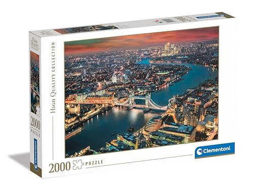Clementoni 32082 Collection – London Aerial View – 2000 Teile – Puzzle, horizontal, Spaß für Erwachsene, hergestellt in Italien, Mehrfarbig von Clementoni