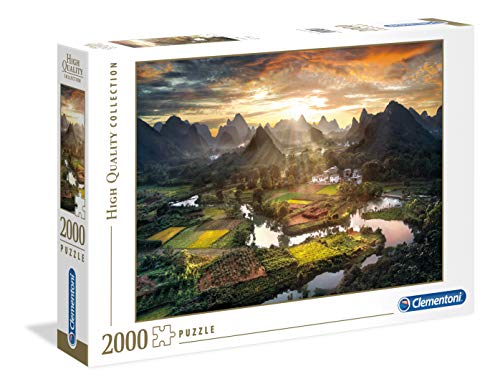 Clementoni 32564 Tal in China – Puzzle 2000 Teile ab 9 Jahren, buntes Erwachsenenpuzzle mit kräftigen Farben, Geschicklichkeitsspiel für die ganze Familie, schöne Geschenkidee von Clementoni