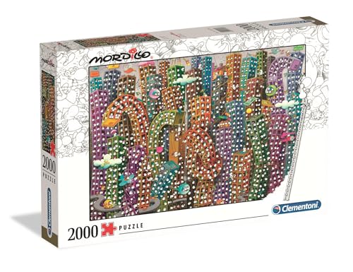 Clementoni 32565 Mordillo "Der Dschungel" – Puzzle 2000 Teile, buntes Legespiel für die ganze Familie, Erwachsenenpuzzle ab 14 Jahren von Clementoni