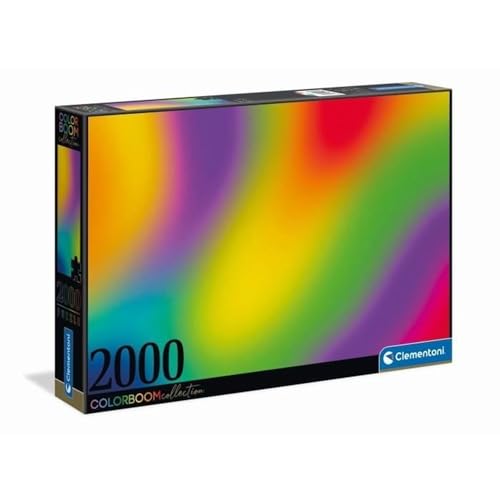 Clementoni 32568 Gradient – Puzzle 2000 Teile, Colorboom Collection, Geschicklichkeitsspiel für die ganze Familie, Erwachsenenpuzzle ab 14 Jahren von Clementoni