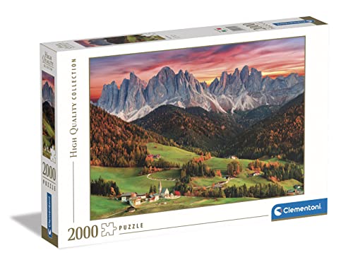 Clementoni - 32570 Collection Puzzle - Val Di Funes - Puzzle 2000 Teile ab 14 Jahren, Erwachsenenpuzzle mit Wimmelbild, Geschicklichkeitsspiel für die ganze Familie von Clementoni