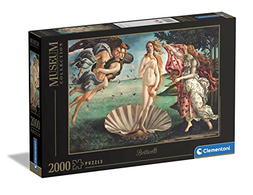 Clementoni - 32572 - Museum Collection Puzzle - Birth of Venus - Puzzle 2000 Teile ab 14 Jahren, Erwachsenenpuzzle mit Wimmelbild, Geschicklichkeitsspiel für die ganze Familie, Medium Clementoni - 32572 - Museum Collection Puzzle - Birth of Venus - Puzzle 2000 Teile ab 14 Jahren, Erwachsenenpuzzle mit Wimmelbild, Geschicklichkeitsspiel für die ganze Familie, Medium von Clementoni
