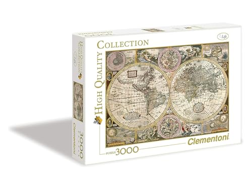 Clementoni 33531 Alte Karte – Puzzle 3000 Teile ab 9 Jahren, buntes Erwachsenenpuzzle mit kräftigen Farben, Geschicklichkeitsspiel für die ganze Familie, schöne Geschenkidee Clementoni 33531 Alte Karte – Puzzle 3000 Teile ab 9 Jahren, buntes Erwachsenenpuzzle mit kräftigen Farben, Geschicklichkeitsspiel für die ganze Familie, schöne Geschenkidee von Clementoni