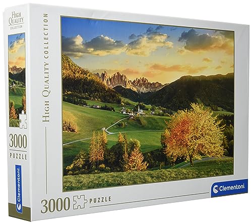 Clementoni 33545 Die Alpen – Puzzle 3000 Teile ab 9 Jahren, buntes Erwachsenenpuzzle mit kräftigen Farben, Geschicklichkeitsspiel für die ganze Familie, schöne Geschenkidee von Clementoni