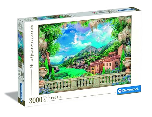 Clementoni 33553 Collection-Lush Terrace On Lake, Puzzle 3000 Teile Für Erwachsene Und Kinder 10 Jahren, Geschicklichkeitsspiel Für Die Ganze Familie von Clementoni