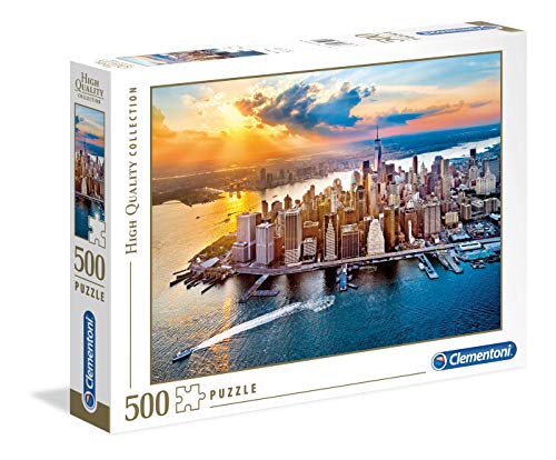 Clementoni 35038 New York – Puzzle 500 Teile ab 9 Jahren, buntes Erwachsenenpuzzle mit kräftigen Farben, Geschicklichkeitsspiel für die ganze Familie, schöne Geschenkidee von Clementoni