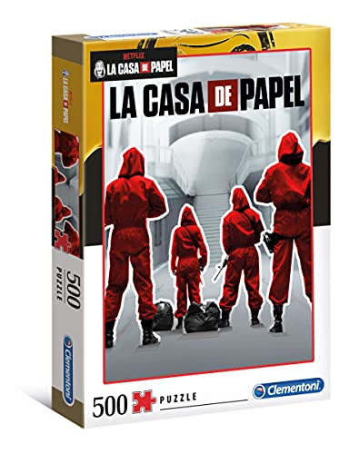 Clementoni 35084 La Casa de Papel – Puzzle 500 Teile ab 9 Jahren, buntes Erwachsenenpuzzle mit kräftigen Farben, Geschicklichkeitsspiel für die ganze Familie, schöne Geschenkidee von Clementoni