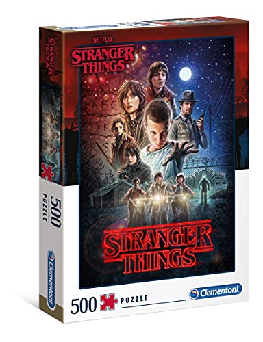 Clementoni 35086 Stranger Things – Puzzle 500 Teile ab 9 Jahren, buntes Erwachsenenpuzzle mit kräftigen Farben, Geschicklichkeitsspiel für die ganze Familie, schöne Geschenkidee Clementoni 35086 Stranger Things – Puzzle 500 Teile ab 9 Jahren, buntes Erwachsenenpuzzle mit kräftigen Farben, Geschicklichkeitsspiel für die ganze Familie, schöne Geschenkidee von Clementoni