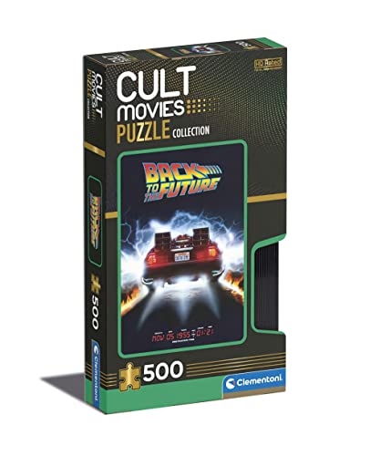 Clementoni 35110 Cult Movies Back to The Future-Puzzle 500 Teile ab 14 Jahren, Erwachsenenpuzzle mit Wimmelbild, Geschicklichkeitsspiel für die ganze Familie, Mehrfarbig, Medium von Clementoni