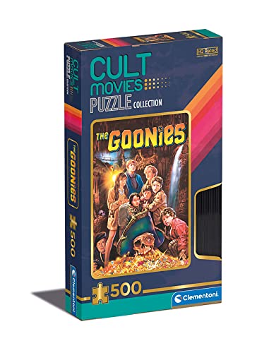 Clementoni 35115 Italy Cult Movies The Goonies-Puzzle 500 Teile ab 14 Jahren, Erwachsenenpuzzle mit Wimmelbild, Geschicklichkeitsspiel für die ganze Familie, Mehrfarbig, Medium von Clementoni