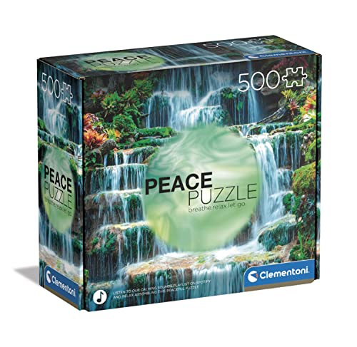 Clementoni 35117 Peace The Flow-Puzzle 500 Teile ab 14 Jahren, Erwachsenenpuzzle mit Wimmelbild, Geschicklichkeitsspiel für die ganze Familie, Mehrfarbig, Medium von Clementoni