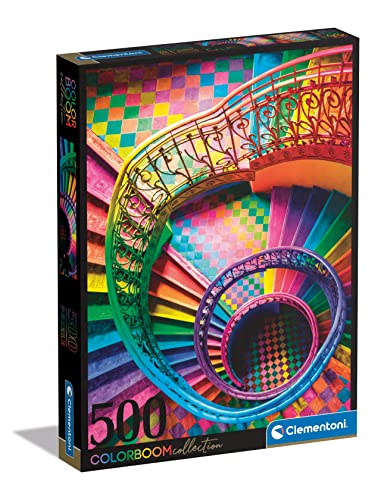 Clementoni - 35132 - Puzzle Colorboom - Stairs, Puzzle 500 Teile Für Erwachsene Und Kinder 14 Jahren, Geschicklichkeitsspiel Für Die Ganze Familie Clementoni - 35132 - Puzzle Colorboom - Stairs, Puzzle 500 Teile Für Erwachsene Und Kinder 14 Jahren, Geschicklichkeitsspiel Für Die Ganze Familie von Clementoni