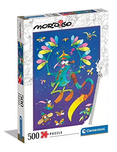 Clementoni 35133 Mordillo, Puzzle 500 Teile Für Erwachsene Und Kinder 14 Jahren, Geschicklichkeitsspiel Für Die Ganze Familie, Mehrfarbig von Clementoni