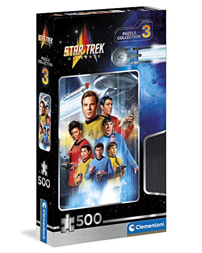 Clementoni 35142 Star Trek, Puzzle 500 Teile Für Erwachsene Und Kinder 14 Jahren, Geschicklichkeitsspiel Für Die Ganze Familie, Mehrfarbig von Clementoni