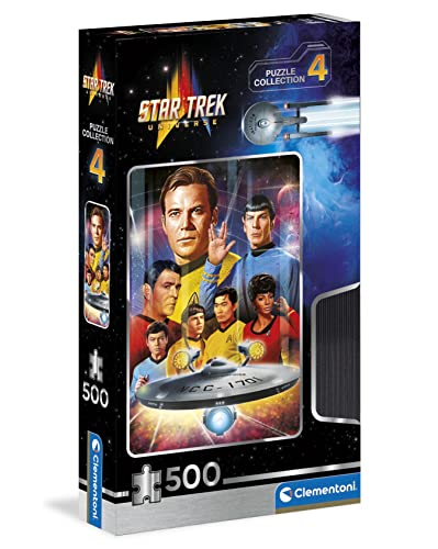 Clementoni 35143 Star Trek, Puzzle 500 Teile Für Erwachsene Und Kinder 14 Jahren, Geschicklichkeitsspiel Für Die Ganze Familie, Mehrfarbig von Clementoni