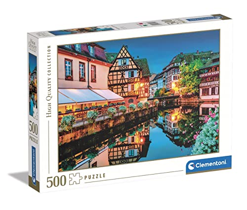 Clementoni 35147 Collection-Strasbourg Old Town, Puzzle 500 Teile Für Erwachsene Und Kinder 14 Jahren, Geschicklichkeitsspiel Für Die Ganze Familie, Mehrfarbig von Clementoni