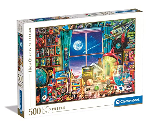 Clementoni 35148 Collection-to The Moon, Puzzle 500 Teile Für Erwachsene Und Kinder 14 Jahren, Geschicklichkeitsspiel Für Die Ganze Familie von Clementoni