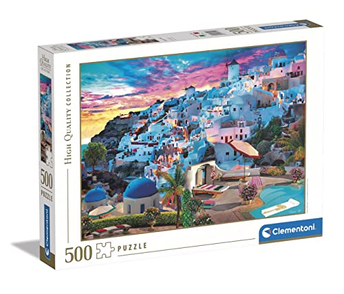 Clementoni 35149 Collection-Greece View, Puzzle 500 Teile Für Erwachsene Und Kinder 14 Jahren, Geschicklichkeitsspiel Für Die Ganze Familie, Mehrfarbig von Clementoni