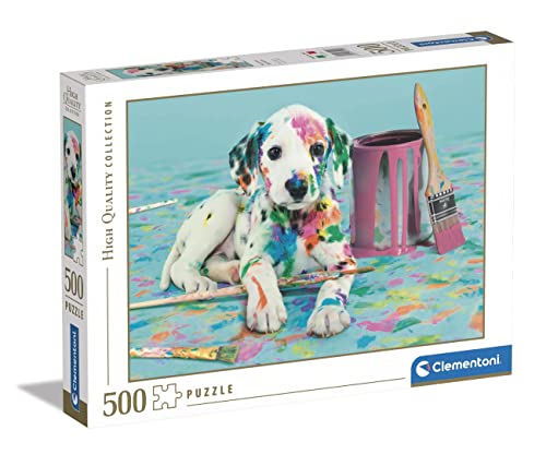 Clementoni 35150 Hund Collection-The Funny Dalmatian, Puzzle 500 Teile Für Erwachsene Und Kinder 14 Jahren, Geschicklichkeitsspiel Für Die Ganze Familie, Mehrfarbig von Clementoni