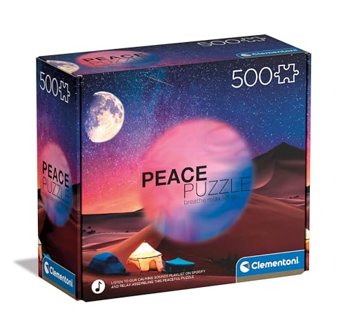 Clementoni 35527 Peace Starry Night Dream – 500 Teile – Puzzle, horizontal, Spaß für Erwachsene, hergestellt in Italien, Mehrfarbig von Clementoni