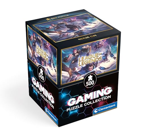 Clementoni 35560 Anime Cube – League of Legends – 500 Teile – Erwachsenenpuzzle, horizontal, Spaß für Erwachsene, Puzzle, Videospiele, Made in Italy, Mehrfarbig von Clementoni