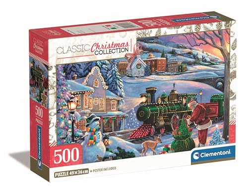 Clementoni Christmas Train Puzzle 500 Teile, für Erwachsene, Hergestellt in Italien, Multicolor - 35566 Clementoni Christmas Train Puzzle 500 Teile, für Erwachsene, Hergestellt in Italien, Multicolor - 35566 von Clementoni