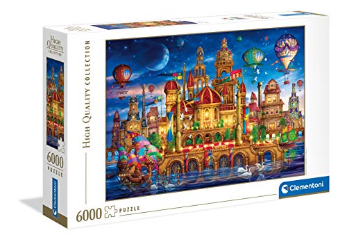 Clementoni 36529 Downtown – Puzzle 6000 Teile ab 9 Jahren, buntes Erwachsenenpuzzle mit kräftigen Farben, Geschicklichkeitsspiel für die ganze Familie, schöne Geschenkidee von Clementoni