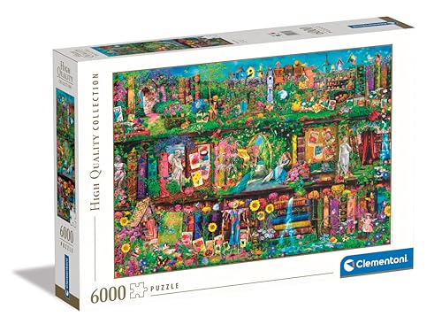 Clementoni 36532 Collection – Garten Regal – 6000 Teile – Puzzle, horizontal, Illustration, Spaß für Erwachsene, hergestellt in Italien, Mehrfarbig von Clementoni