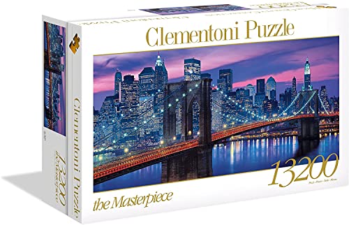 Clementoni 38009 New York – Puzzle 13200 Teile, Geschicklichkeitsspiel für die ganze Familie, farbenfrohes Legespiel, Erwachsenenpuzzle ab 9 Jahren, 50.9 x 31.5 x 10 von Clementoni