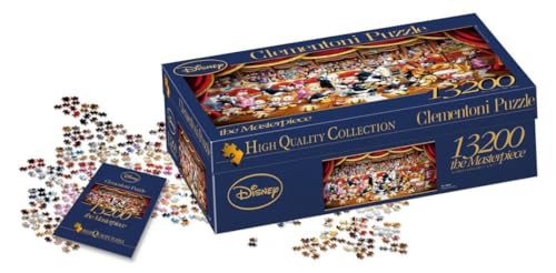Clementoni 38010 Disney Orchestra – Puzzle 13200 Teile, Panorama, Geschicklichkeitsspiel für die ganze Familie, Erwachsenenpuzzle ab 10 Jahren von Clementoni