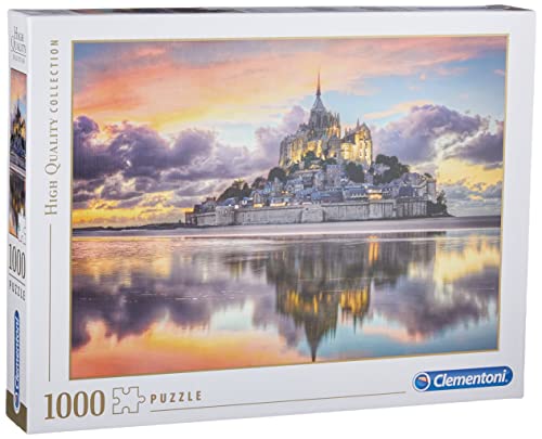 Clementoni 39367 Der wunderschöne Mont Saint-Michel – Puzzle 1000 Teile, Geschicklichkeitsspiel für die ganze Familie, Erwachsenenpuzzle ab 14 Jahren von Clementoni