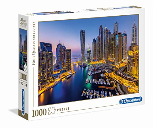 Clementoni 39381 Dubai – Puzzle 1000 Teile, Geschicklichkeitsspiel für die ganze Familie, buntes Legespiel, Erwachsenenpuzzle ab 14 Jahren von Clementoni