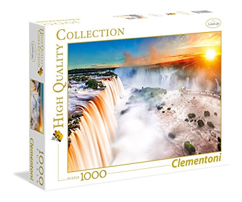 Clementoni 39385 Wasserfall – Puzzle 1000 Teile, Geschicklichkeitsspiel für die ganze Familie, buntes Legespiel, Erwachsenenpuzzle ab 14 Jahren von Clementoni