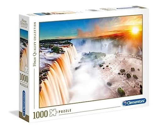 Clementoni 39385 Wasserfall – Puzzle 1000 Teile, Geschicklichkeitsspiel für die ganze Familie, buntes Legespiel, Erwachsenenpuzzle ab 14 Jahren von Clementoni