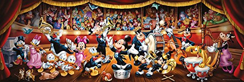 Clementoni - 39445 - Disney Panorama Collection Puzzle für Erwachsene und Kinder - Disney Orchestra - 1000 Teile Mehrfarbig von Clementoni