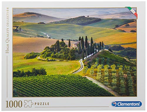 Clementoni 39456 Toskana – Puzzle 1000 Teile, Geschicklichkeitsspiel für die ganze Familie, farbenfrohes Legespiel, Erwachsenenpuzzle ab 14 Jahren von Clementoni
