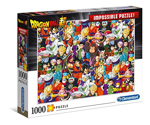 39489 Impossible Puzzle Dragon Ball – Puzzle 1000 Teile ab 9 Jahren, Erwachsenenpuzzle mit Wimmelbild, herausforderndes Geschicklichkeitsspiel für die ganze Familie von Clementoni