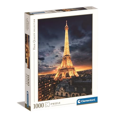 Clementoni 39514 Eiffel-Turm – Puzzle 1000 Teile, Geschicklichkeitsspiel für die ganze Familie, buntes Legespiel, Erwachsenenpuzzle ab 14 Jahren von Clementoni