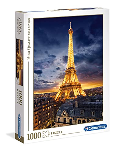 Clementoni 39514 Eiffel-Turm – Puzzle 1000 Teile, Geschicklichkeitsspiel für die ganze Familie, buntes Legespiel, Erwachsenenpuzzle ab 14 Jahren von Clementoni