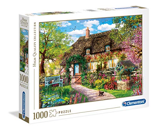 Clementoni 39520 Das alte Cottage – Puzzle 1000 Teile, Geschicklichkeitsspiel für die ganze Familie, buntes Legespiel, Erwachsenenpuzzle ab 14 Jahren von Clementoni