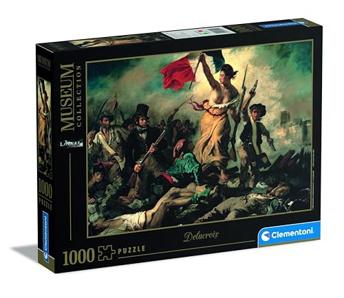 Clementoni 39549 Delacroix – Liberty Leading The People – Puzzle 1000 Teile, Museum Collection, buntes Geschicklichkeitsspiel für die ganze Familie, Erwachsenenpuzzle ab 14 Jahren von Clementoni