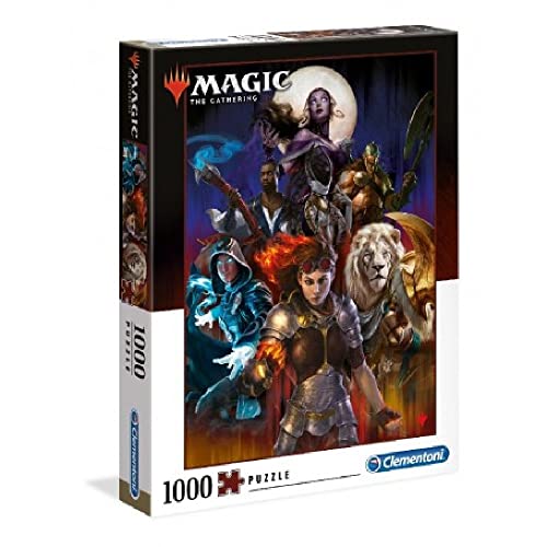 Clementoni 39563 Magic the Gathering – Puzzle 1000 Teile ab 9 Jahren, buntes Erwachsenenpuzzle mit kräftigen Farben, Geschicklichkeitsspiel für die ganze Familie, schöne Geschenkidee von Clementoni