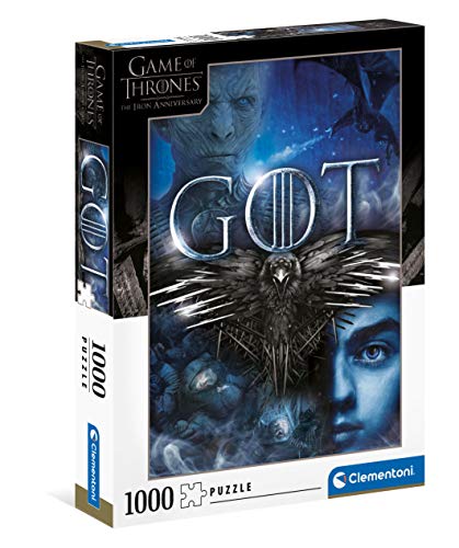 Clementoni 39589 Game of Thrones – Puzzle 1000 Teile ab 9 Jahren, buntes Erwachsenenpuzzle mit kräftigen Farben, Geschicklichkeitsspiel für die ganze Familie, schöne Geschenkidee von Clementoni